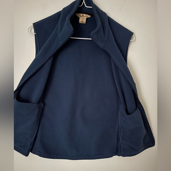 WOOLRICH Blue Fleece Full Zip Vest Women’s M - Picture 5 of 9